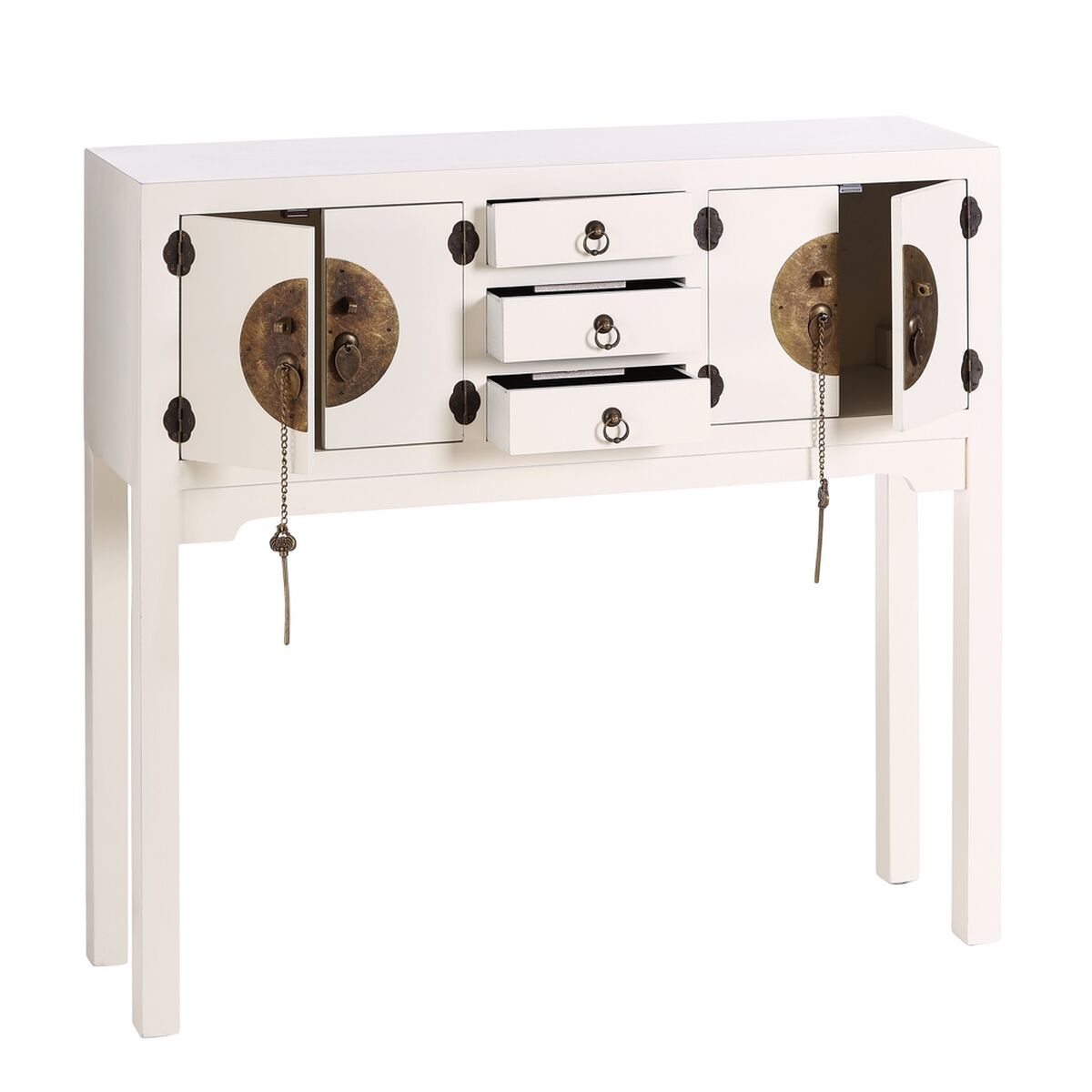 Mottagare ORIENTE Vit Gyllene 95 x 26 x 90 cm - 2