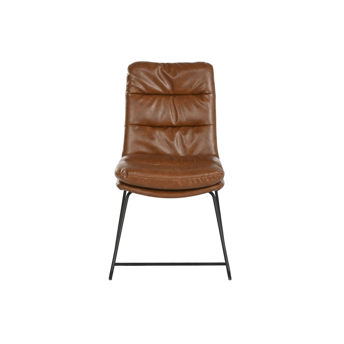 Matsalsstol Home ESPRIT Syntetiskt läder Metall 71 x 49 x 90 cm - 2