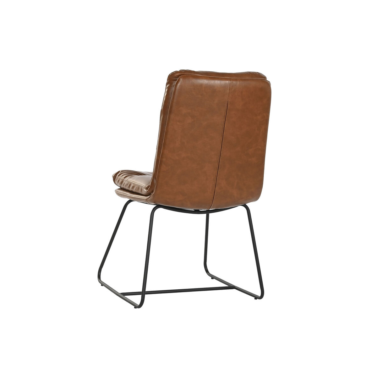 Matsalsstol Home ESPRIT Syntetiskt läder Metall 71 x 49 x 90 cm - 3