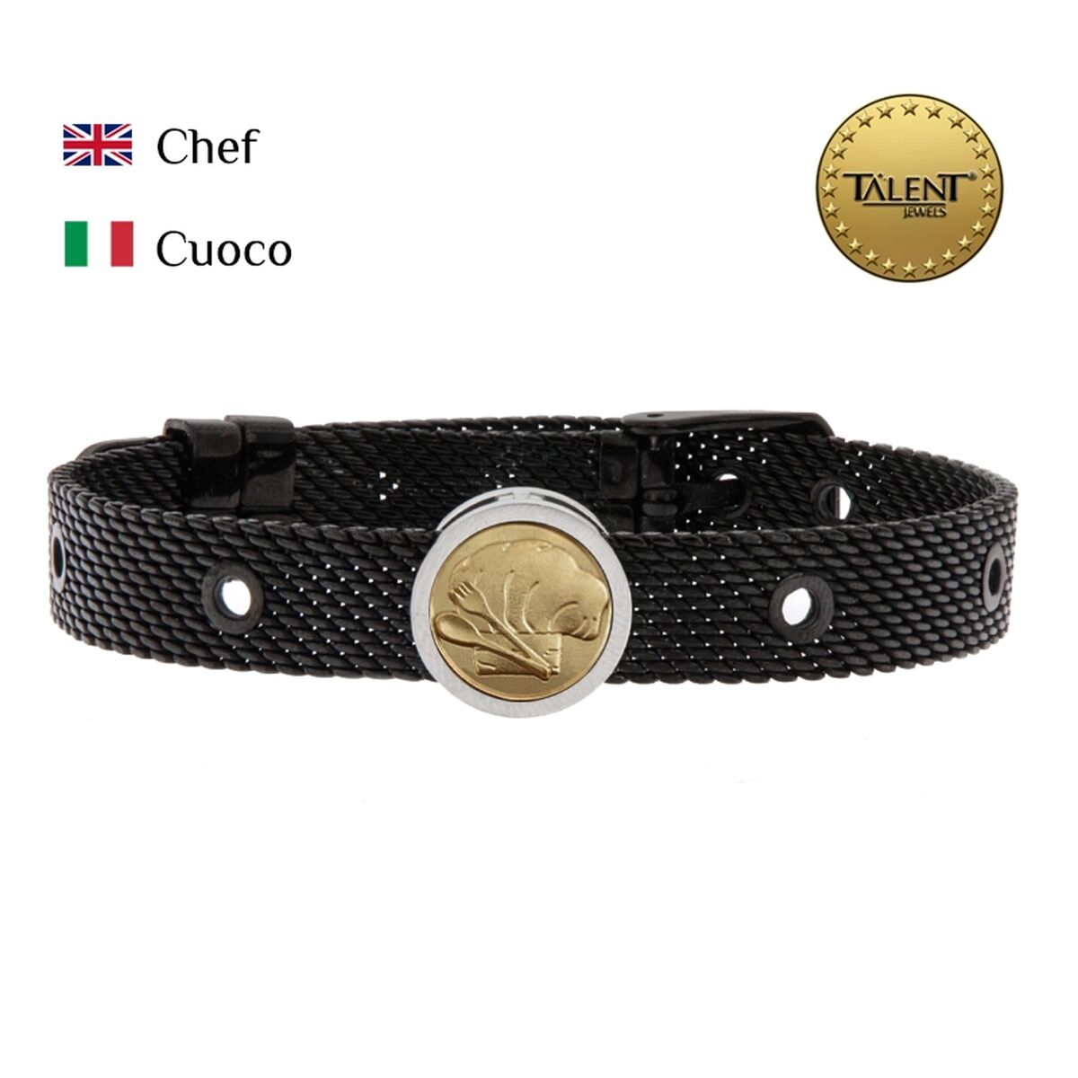 Unisexarmband Chef Talent Jewels TJA-3-05-01-2-235 Svart - 2