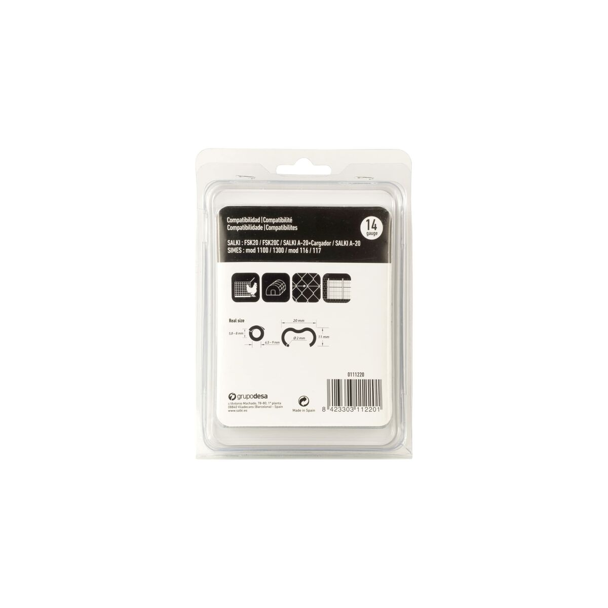 Häftklamrar Salki 111220 Omega 20 (1000 Unidades) - 7