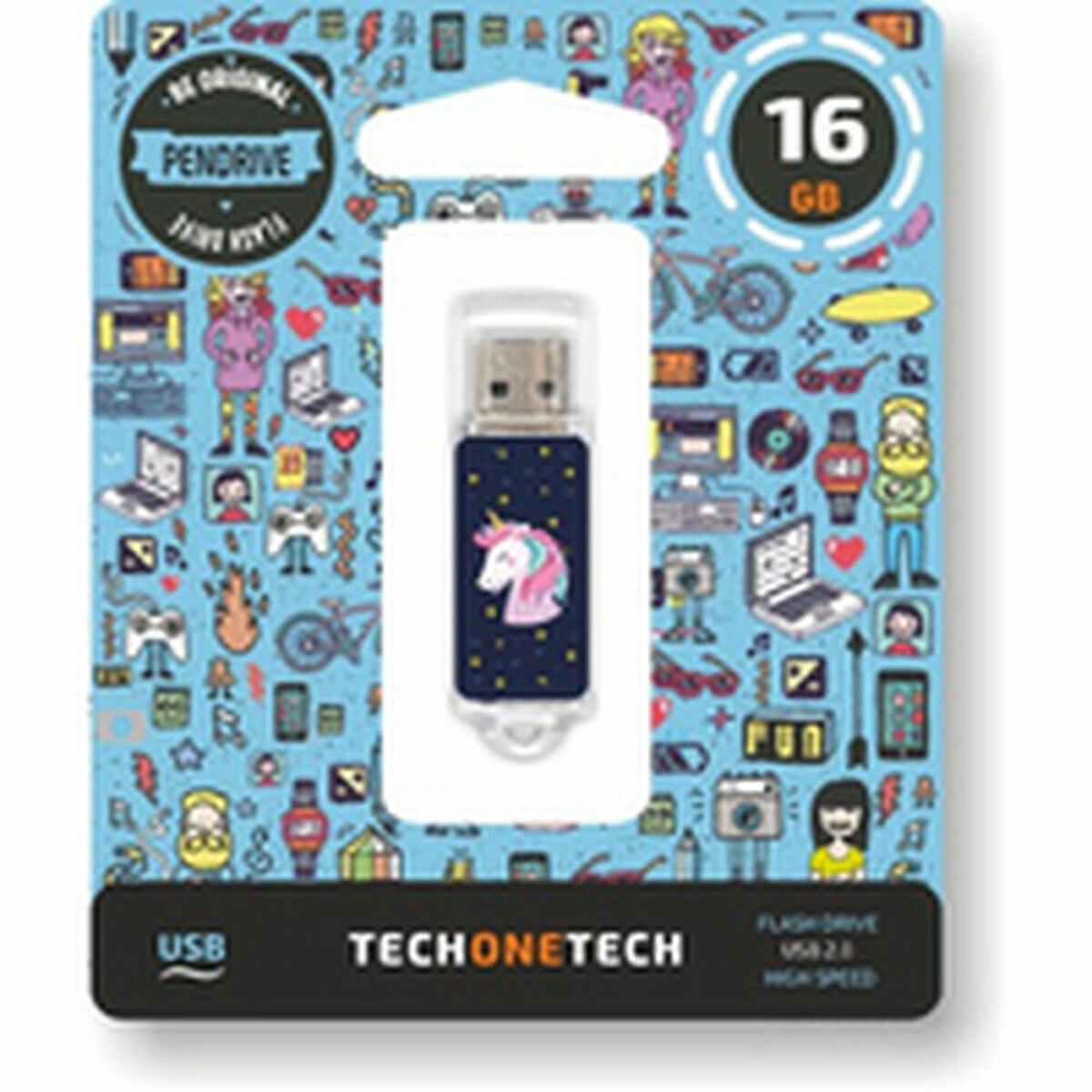 USB-minne Tech One Tech TEC4012-16 16 GB