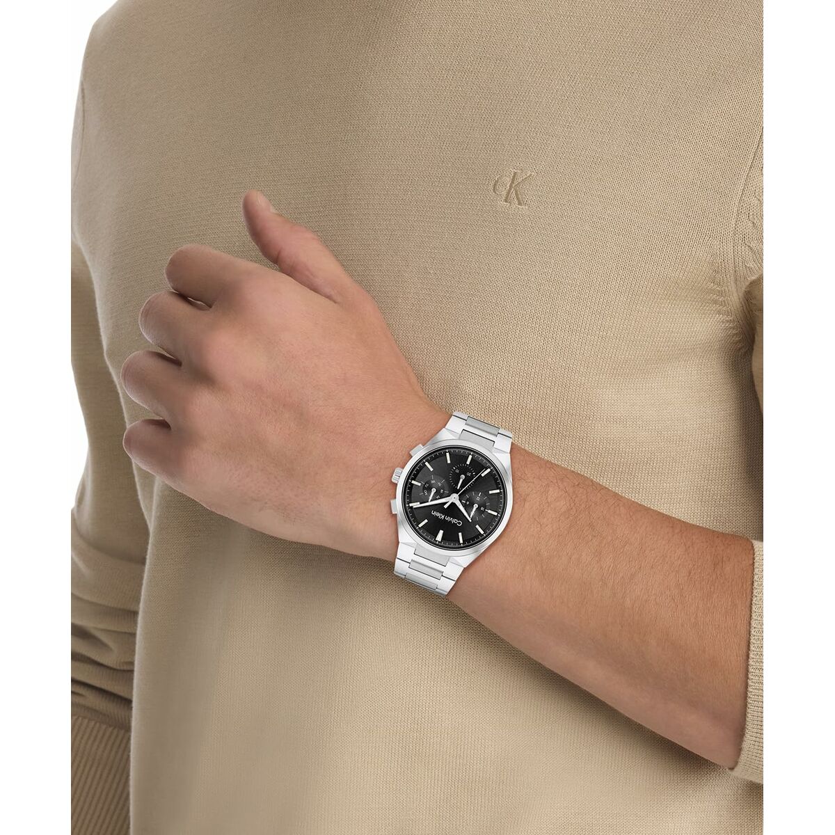 Herrklocka Calvin Klein 25200459 Silvrig - 4