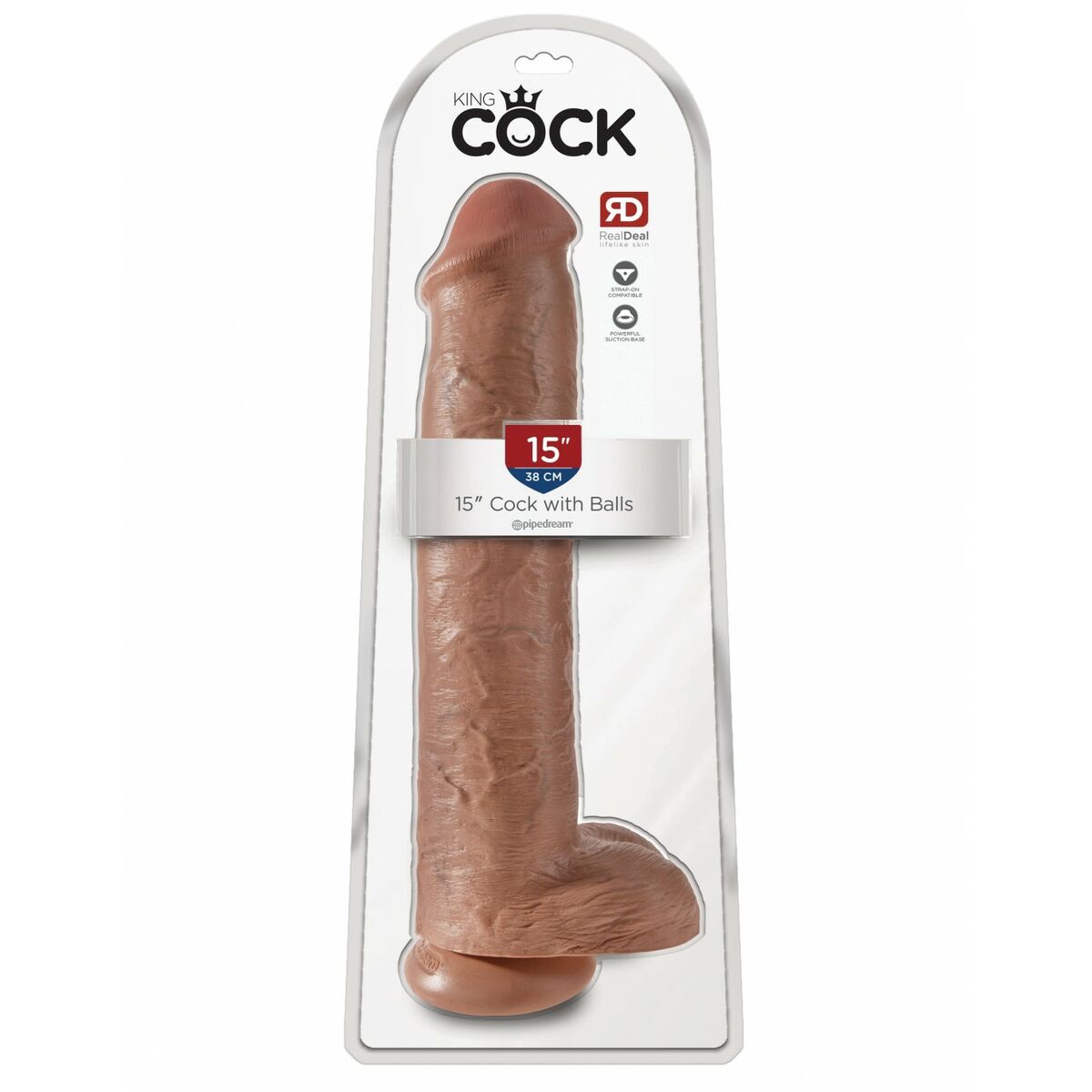 Realistisk dildo Pipedream King Cock PVC - 2