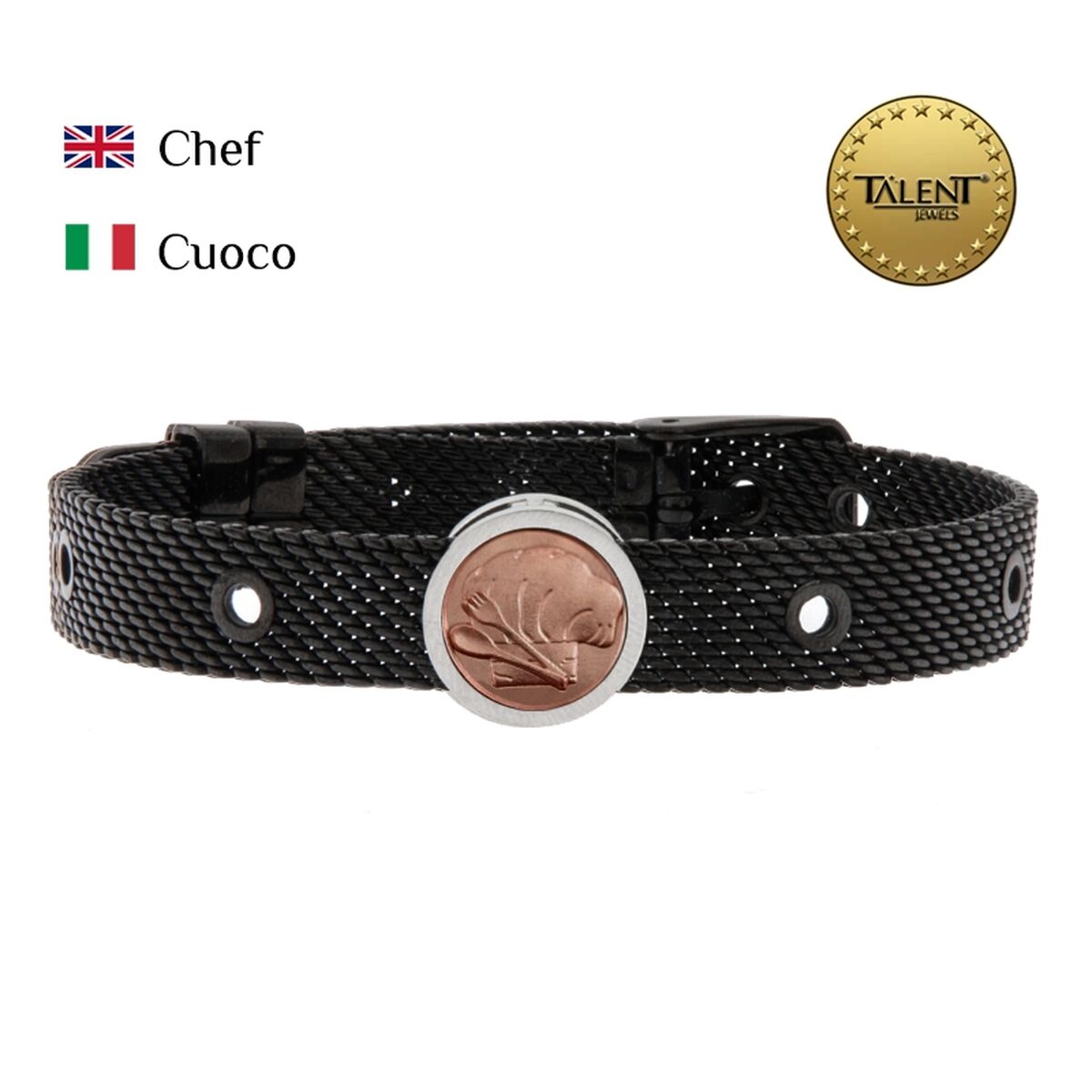 Unisexarmband Chef Talent Jewels TJA-3-05-02-2-235 Svart - 2