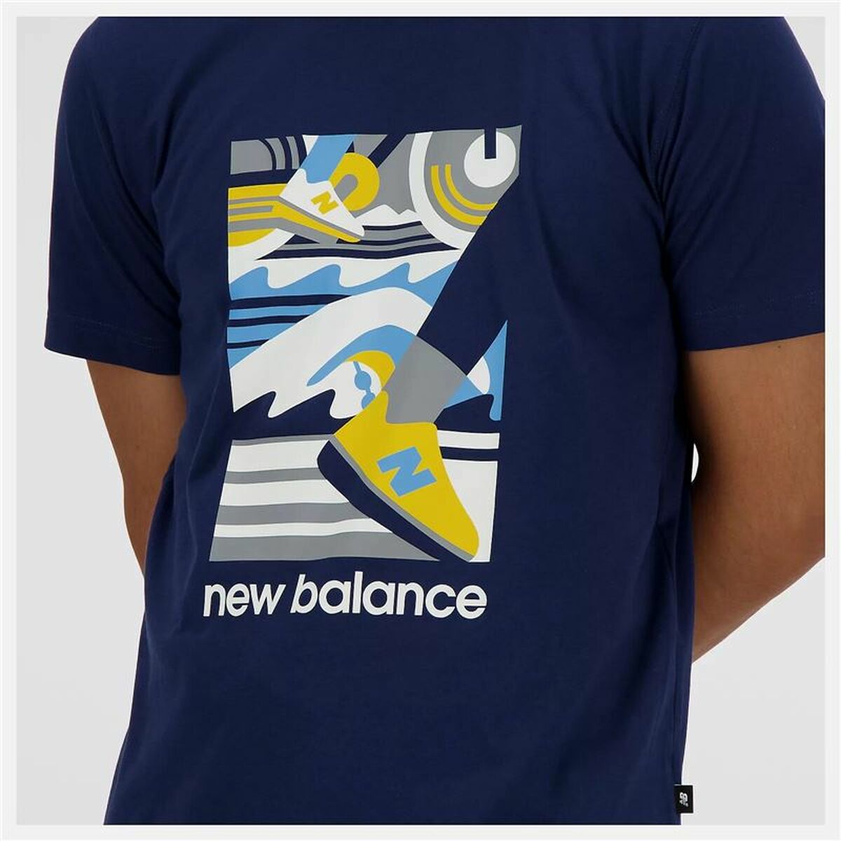 T-shirt med kortärm Herr New Balance Sport Essentials Triathlon Blå - 4