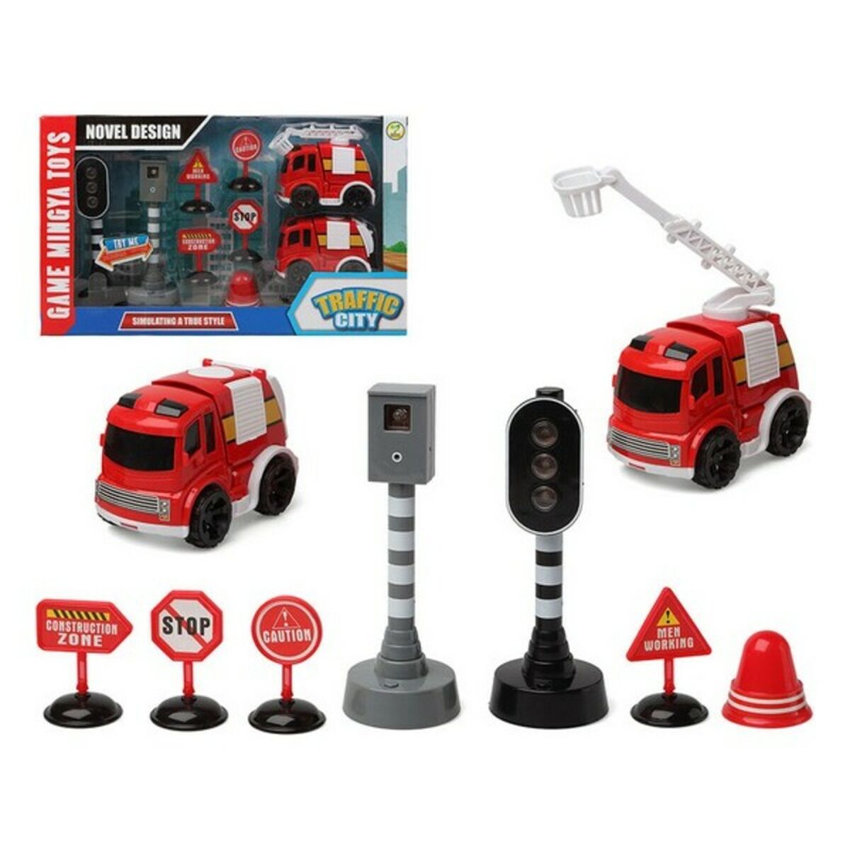 Brandbil Traffic City 112840 (9 pcs) - 2
