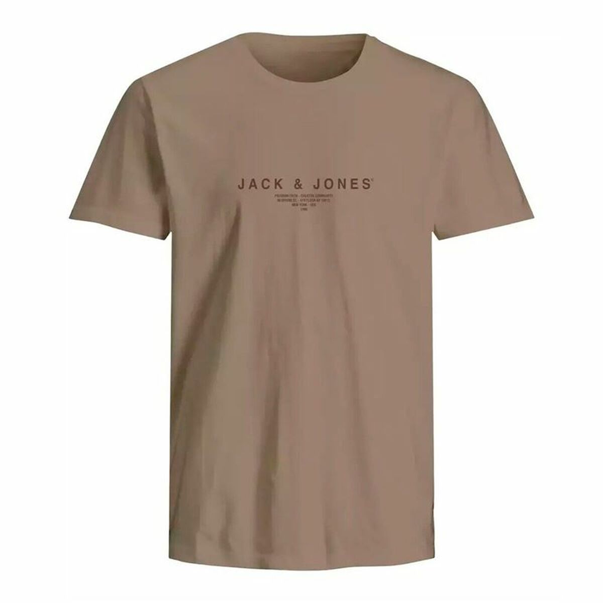 T-shirt med kortärm Herr Jack & Jones Ljusbrun