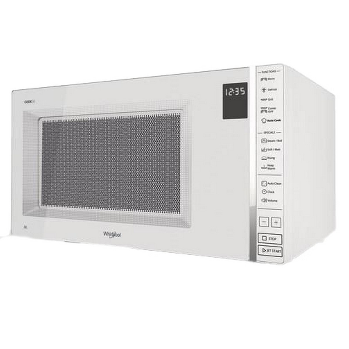Mikrovågsugn med Grill Whirlpool Corporation MWP304W 30 L 1050 W - 5