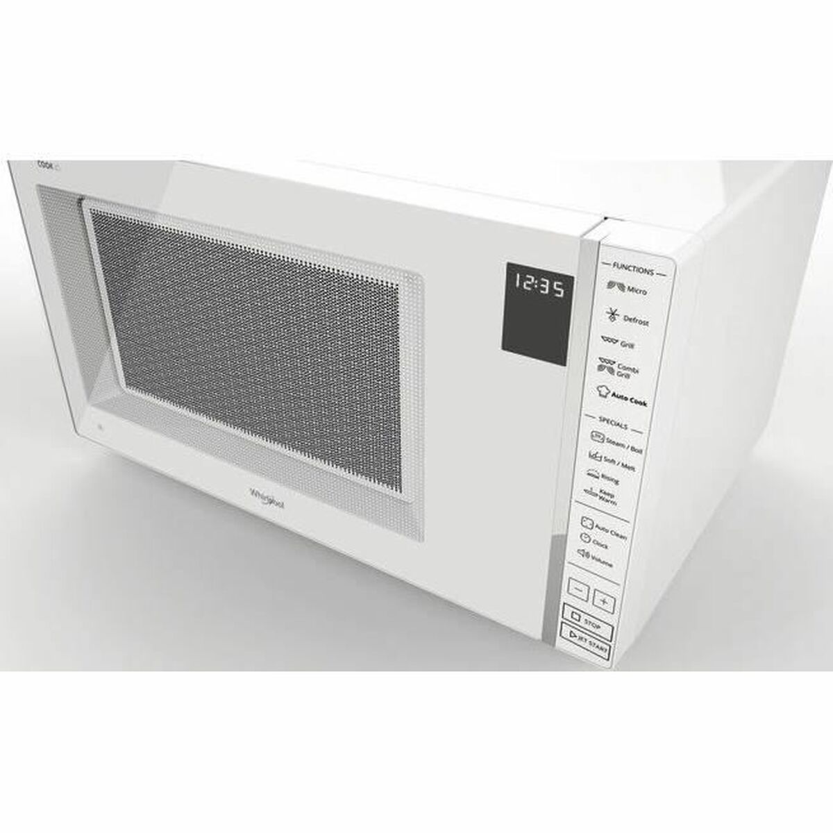 Mikrovågsugn med Grill Whirlpool Corporation MWP304W 30 L 1050 W - 3