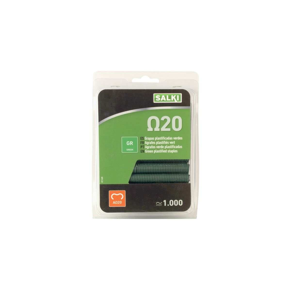 Häftklamrar Salki 111620  Omega 20 (1000 Unidades) - 8