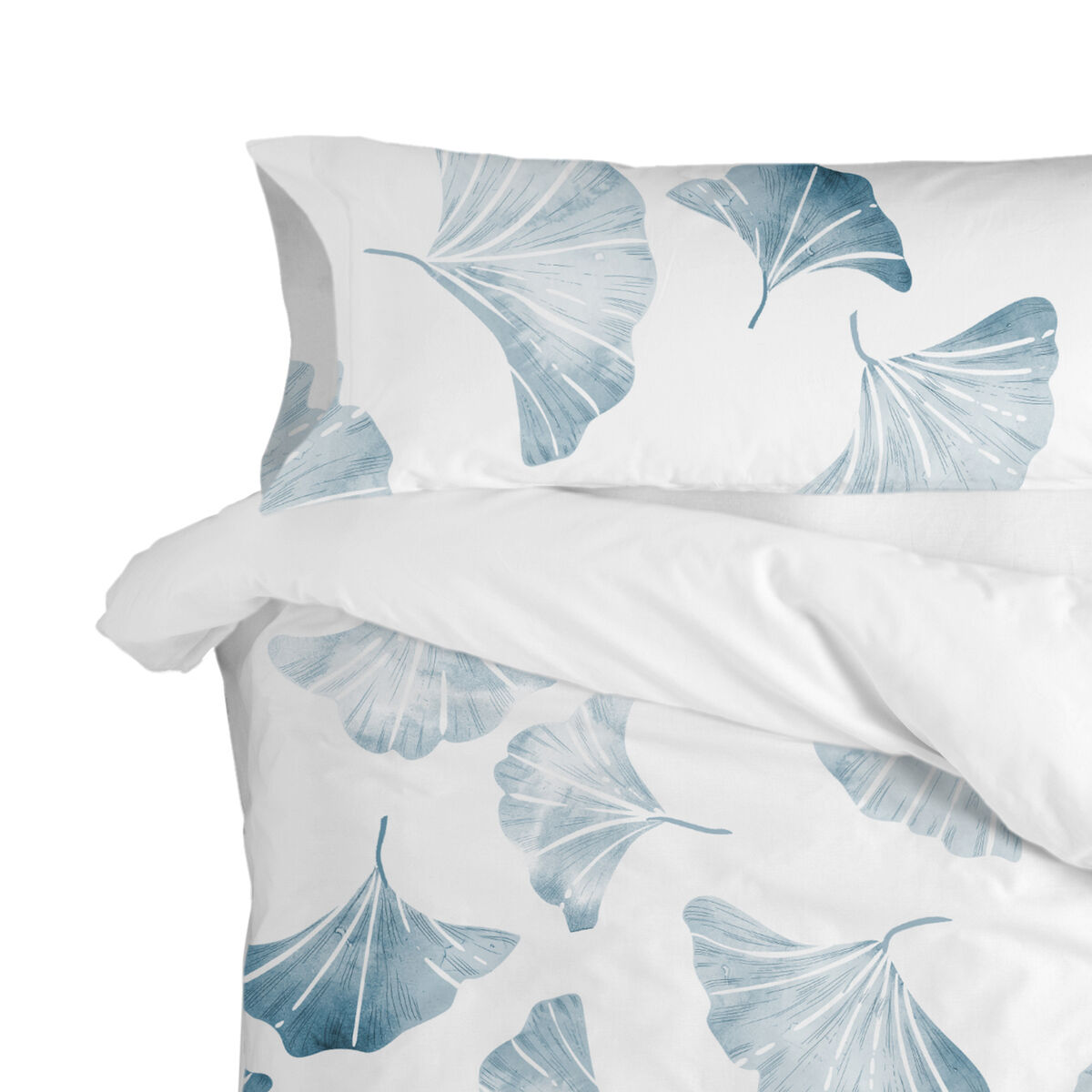 Örngott HappyFriday Blanc Ginkgo Multicolour Säng 180/200 45 x 110 cm (2 antal) - 2