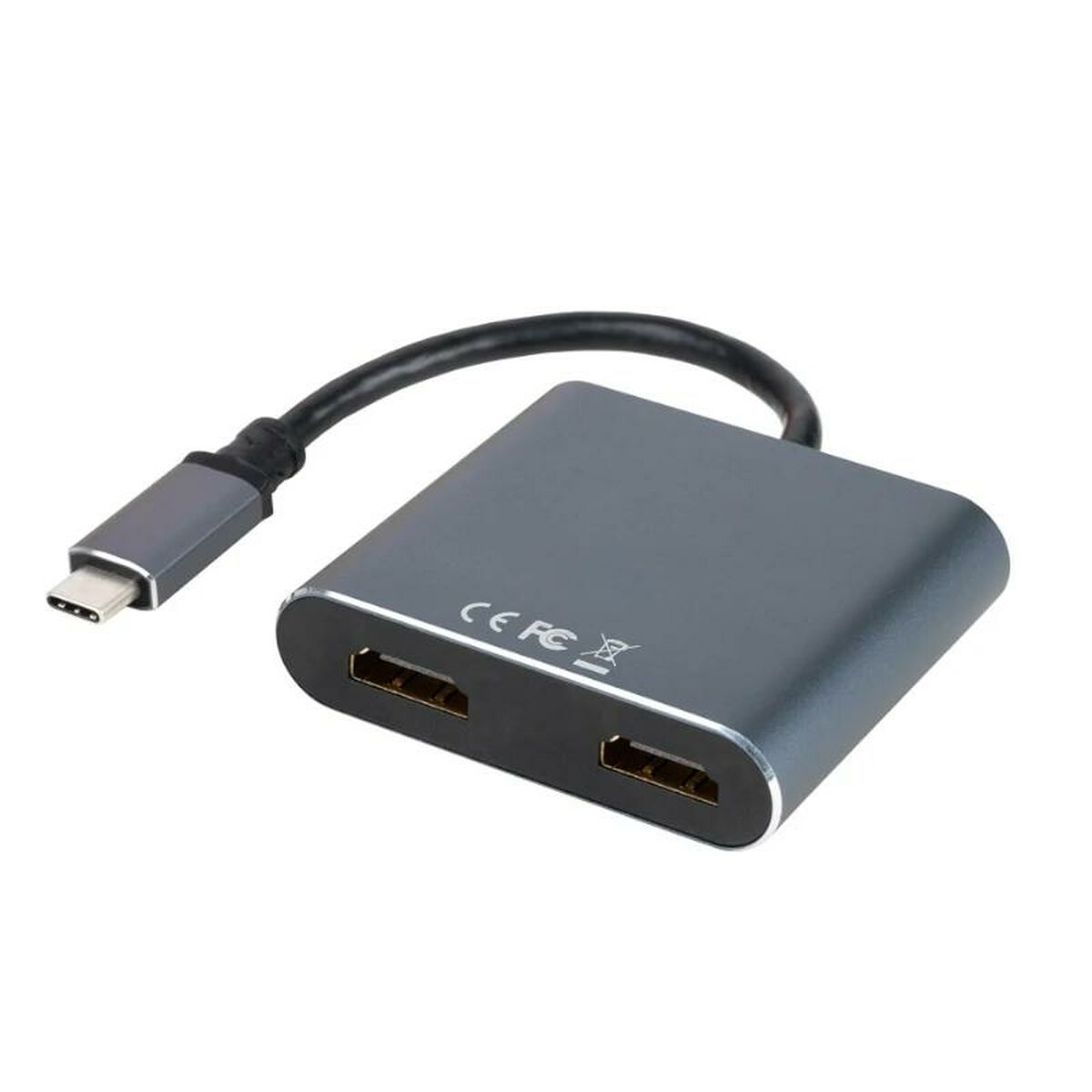 USB C till HDMI Adapter NANOCABLE 10.16.4305 4K Ultra HD Grå 15 cm - 8