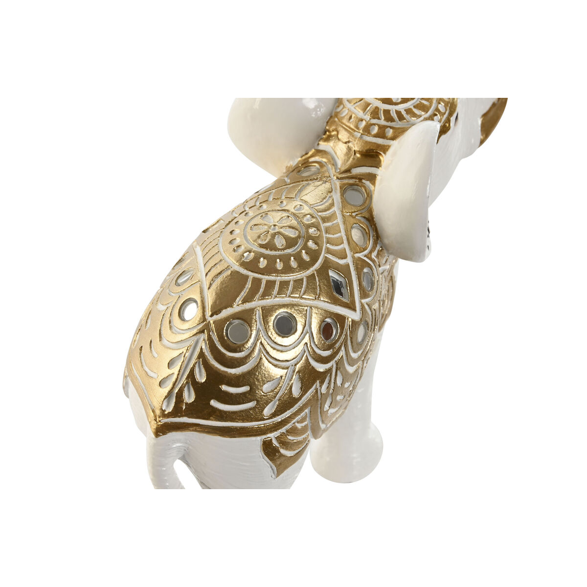 Prydnadsfigur Home ESPRIT Gyllene Elefant 15 x 6 x 14 cm - 2
