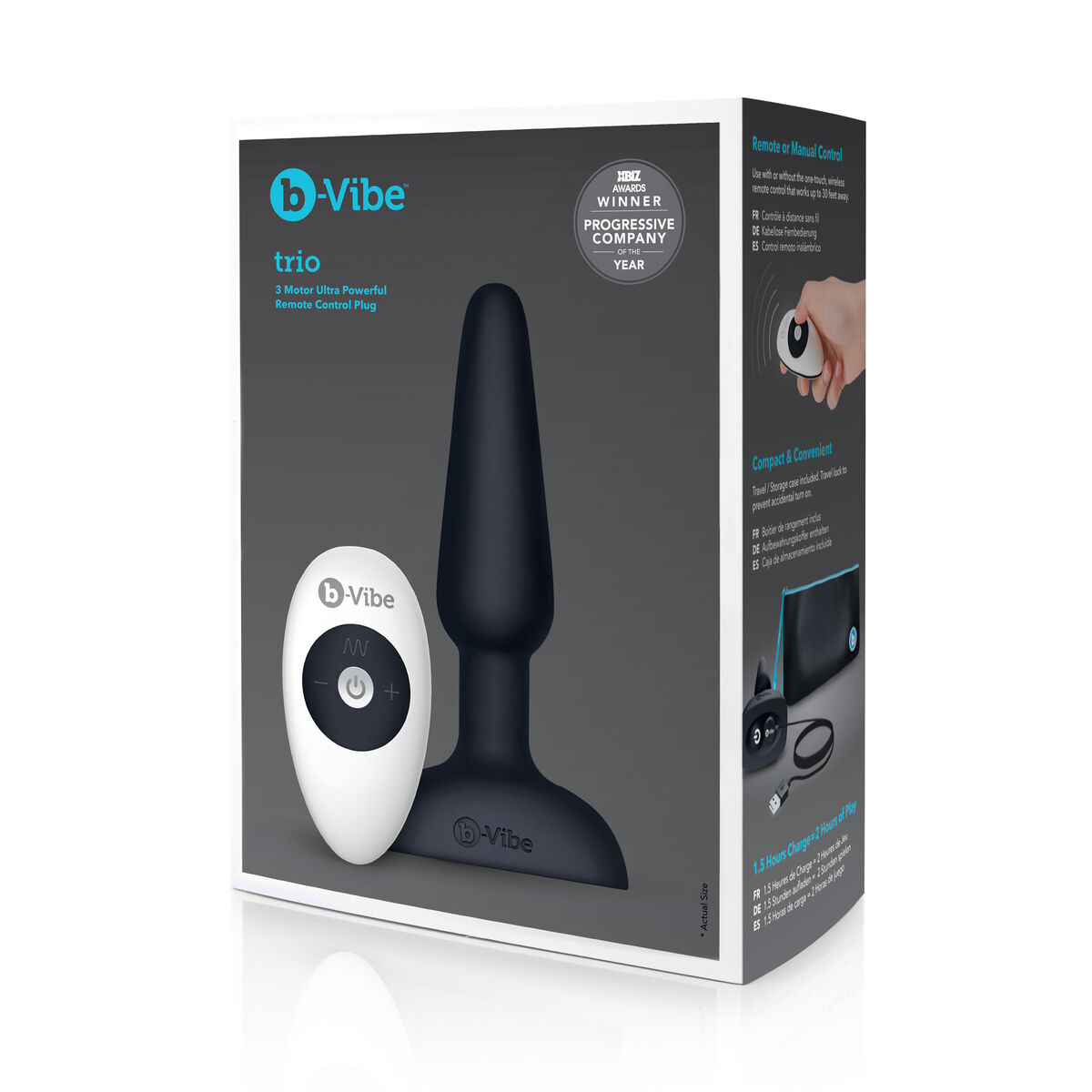 Analplugg med fjärrkontroll B-Vibe 05882610000 Svart