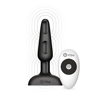 Analplugg med fjärrkontroll B-Vibe 05882610000 Svart