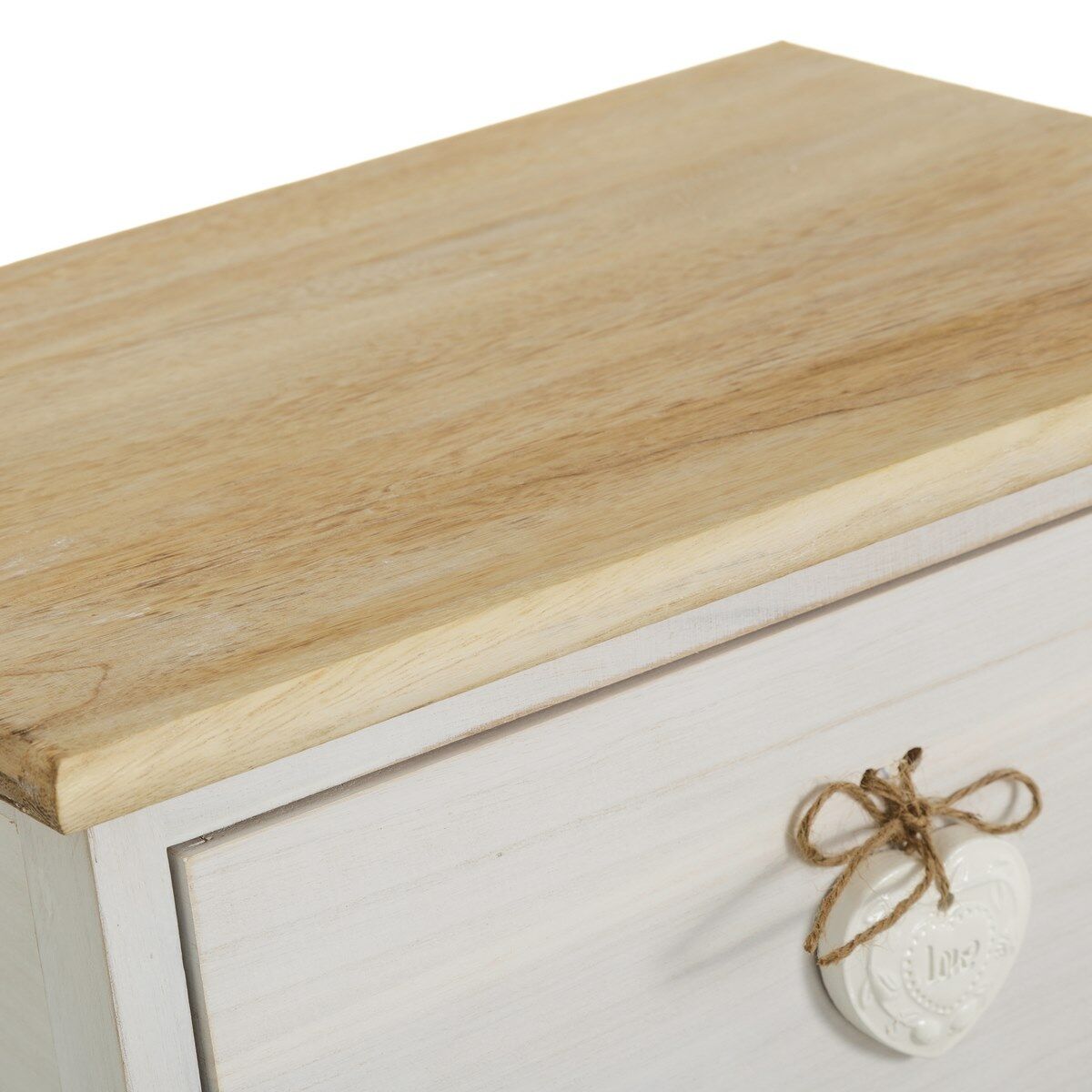 Byrå SWEET HEART Kräm Naturell 40 x 29 x 73 cm - 2