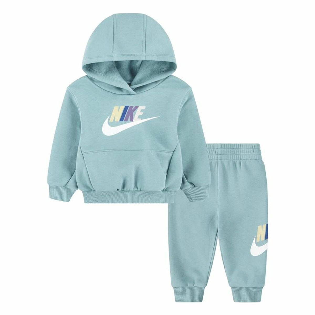 Träningskläder, Barn Nike Nkn Club Fleece Set Aquamarine