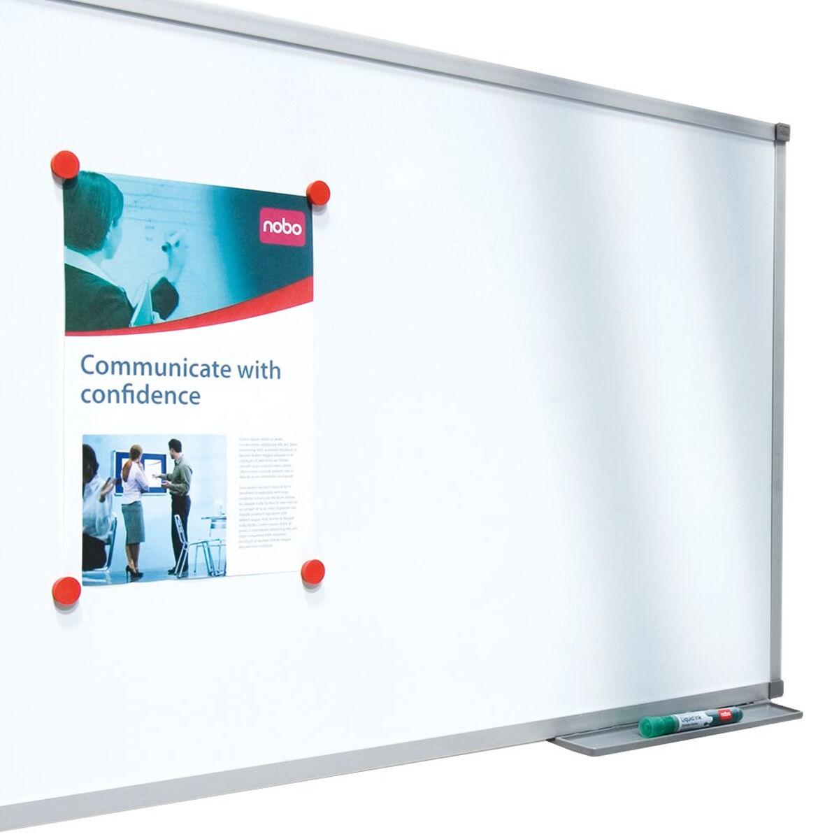 Magnetkort Nobo Basic 60 x 45 cm Vit Aluminium - 3