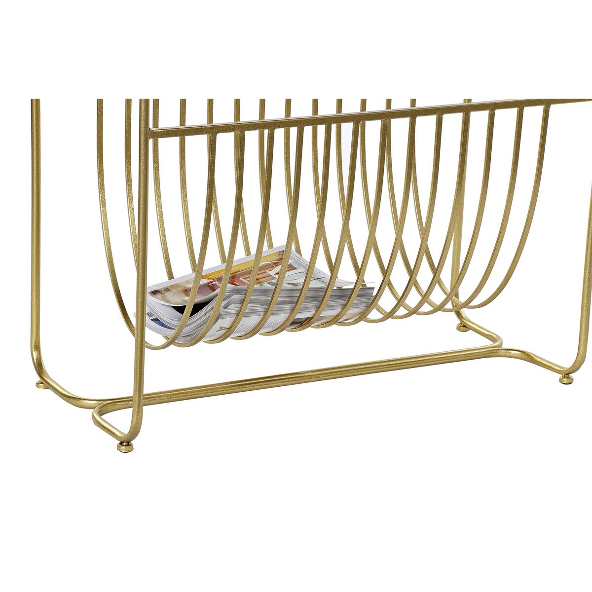 Tidningsställ DKD Home Decor Speglar Gyllene Metall (76 x 35 x 83 cm) - 5