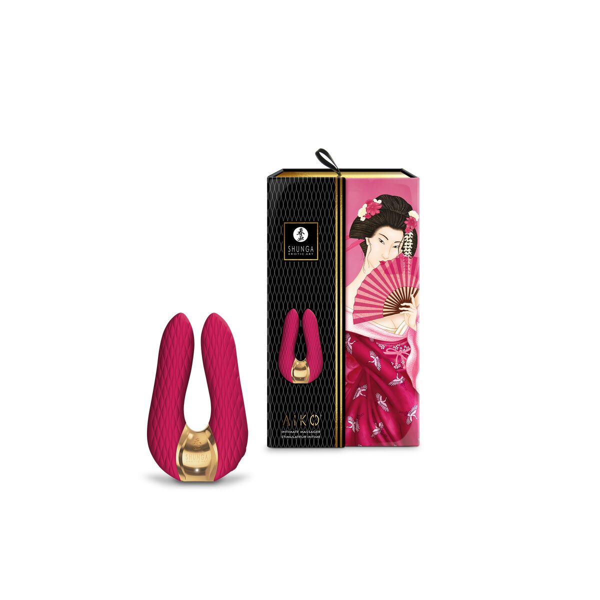 Massagemedel Shunga Aiko Rosa Gyllene Fuchsia - 5