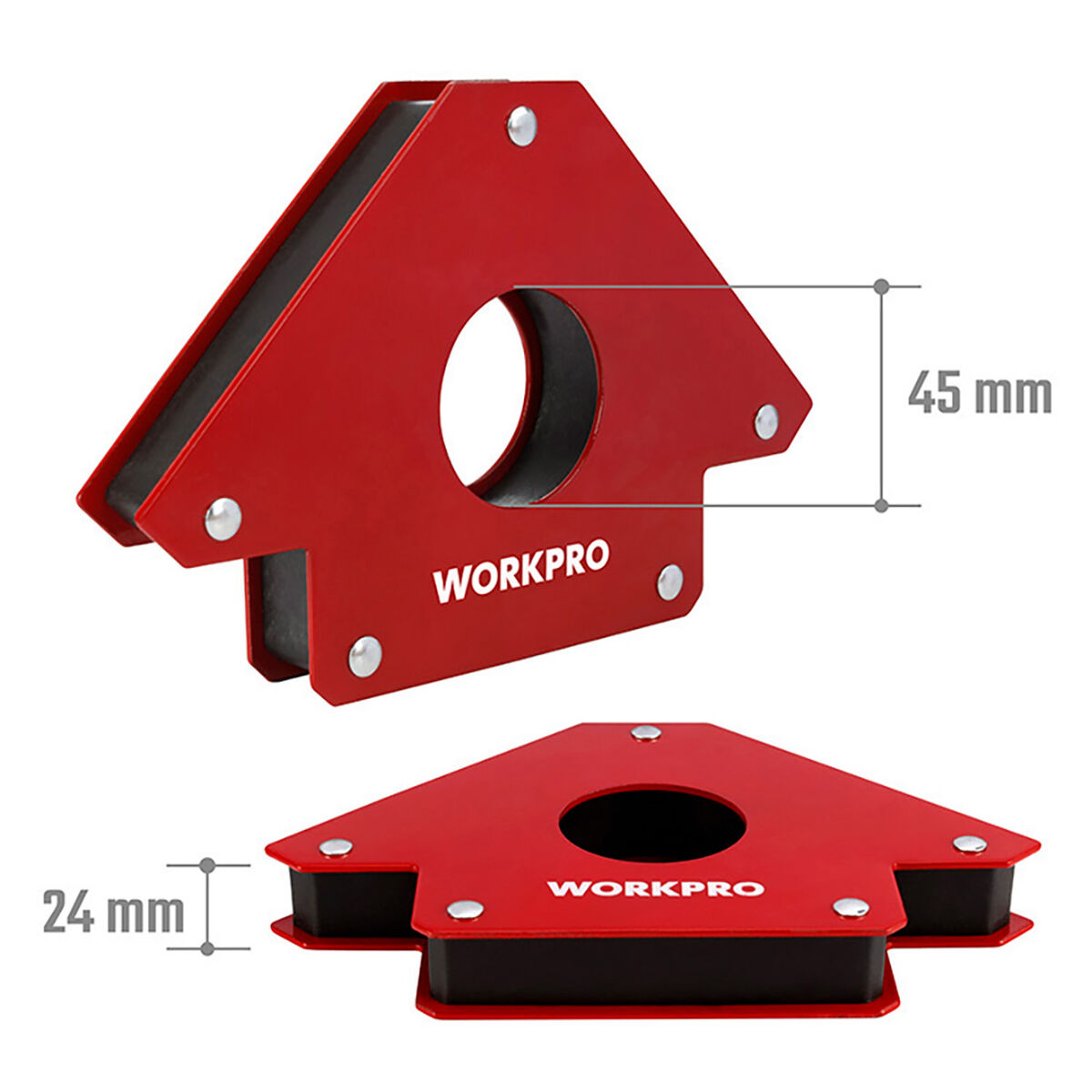 Magnetisk svetsvinkel Workpro 5" 12,5 cm - 4