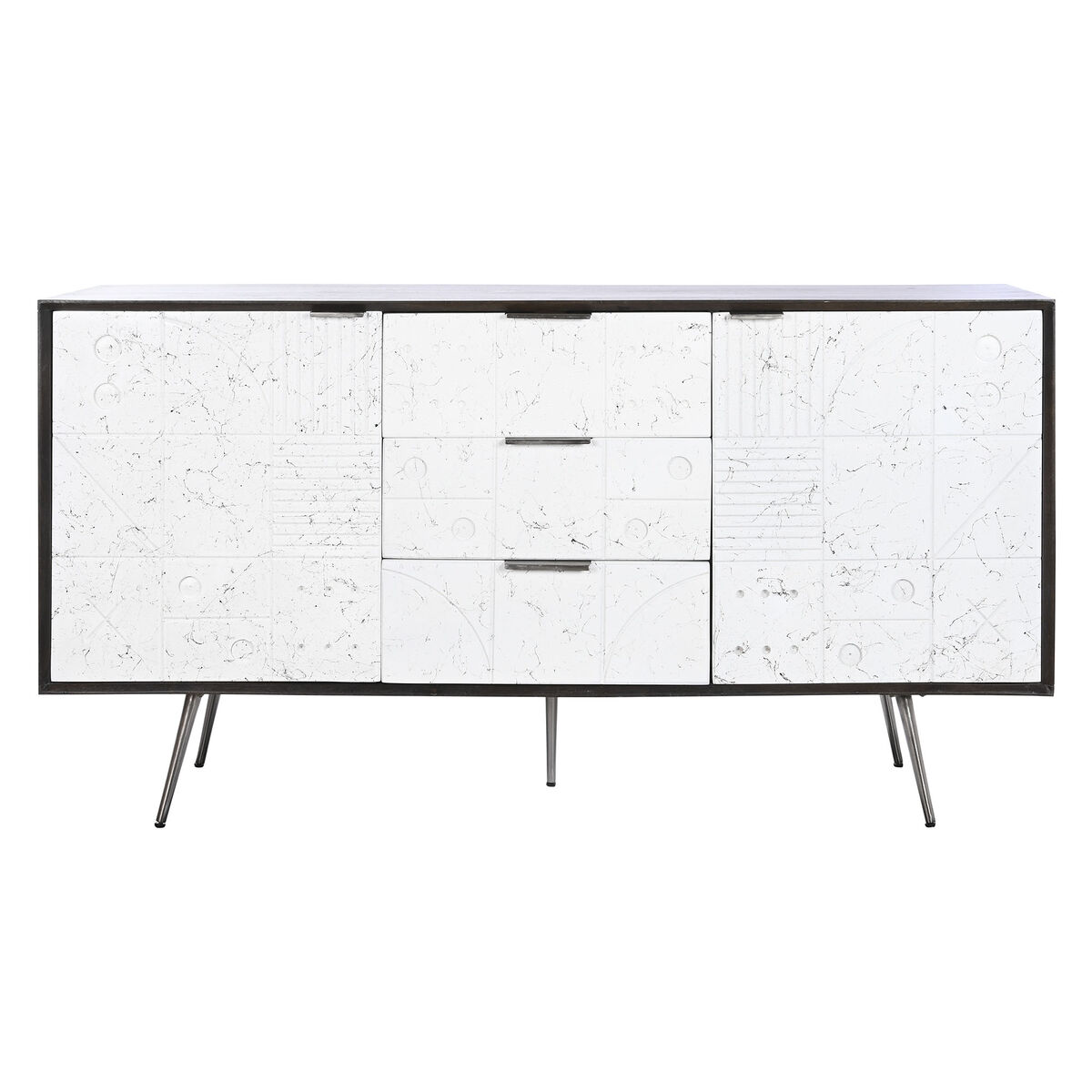 Skänk DKD Home Decor Vit Mörkbrun Mangoträ 150 x 43 x 80 cm - 5