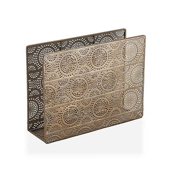 Tidningsställ Gyllene Mörkt Metall (10,2 x 30,5 x 40 cm)