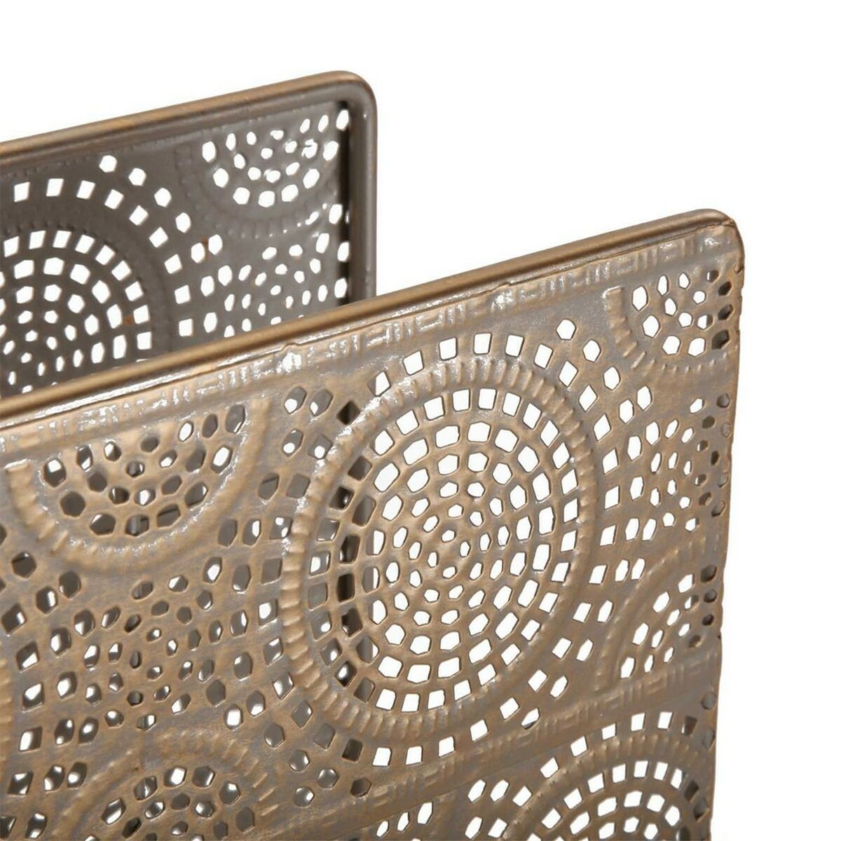 Tidningsställ Gyllene Mörkt Metall (10,2 x 30,5 x 40 cm) - 2