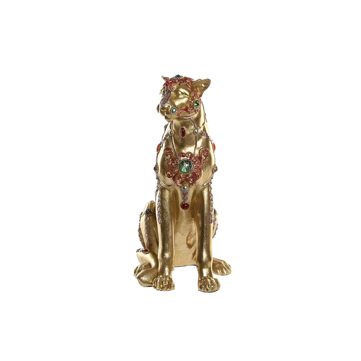 Prydnadsfigur DKD Home Decor Leopard Harts Kolonial (25,5 x 17 x 33 cm) - 2