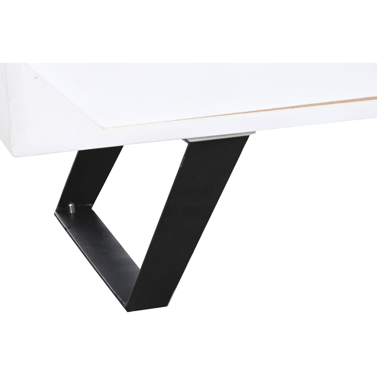 Skänk DKD Home Decor Vit Mörkbrun Mangoträ 150 x 40 x 80 cm - 6