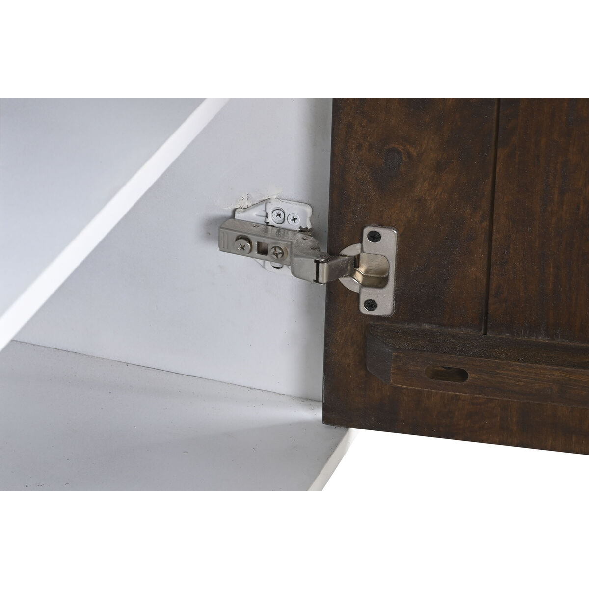 Skänk DKD Home Decor Vit Mörkbrun Mangoträ 150 x 40 x 80 cm - 5