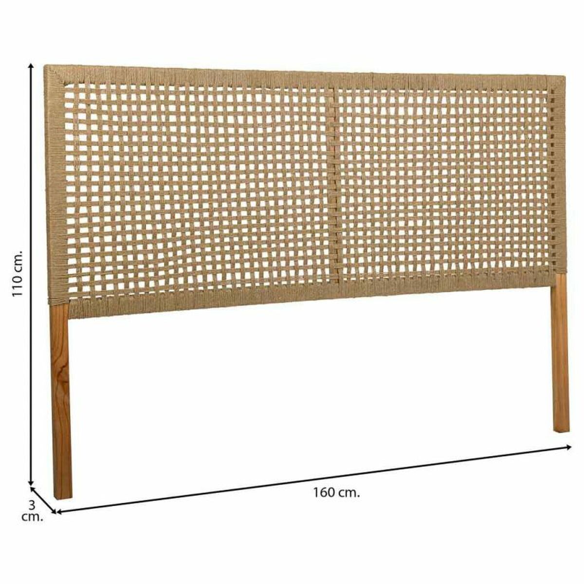 Sänggavel Alexandra House Living Brun 3 x 110 x 160 cm - 5