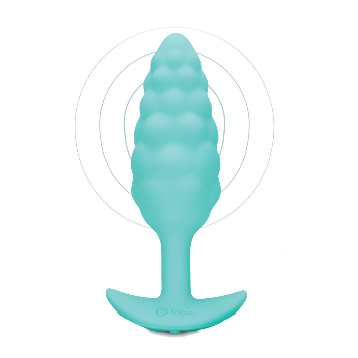 Vibrerande anuspropp B-Vibe Bump Texture Grön - 3