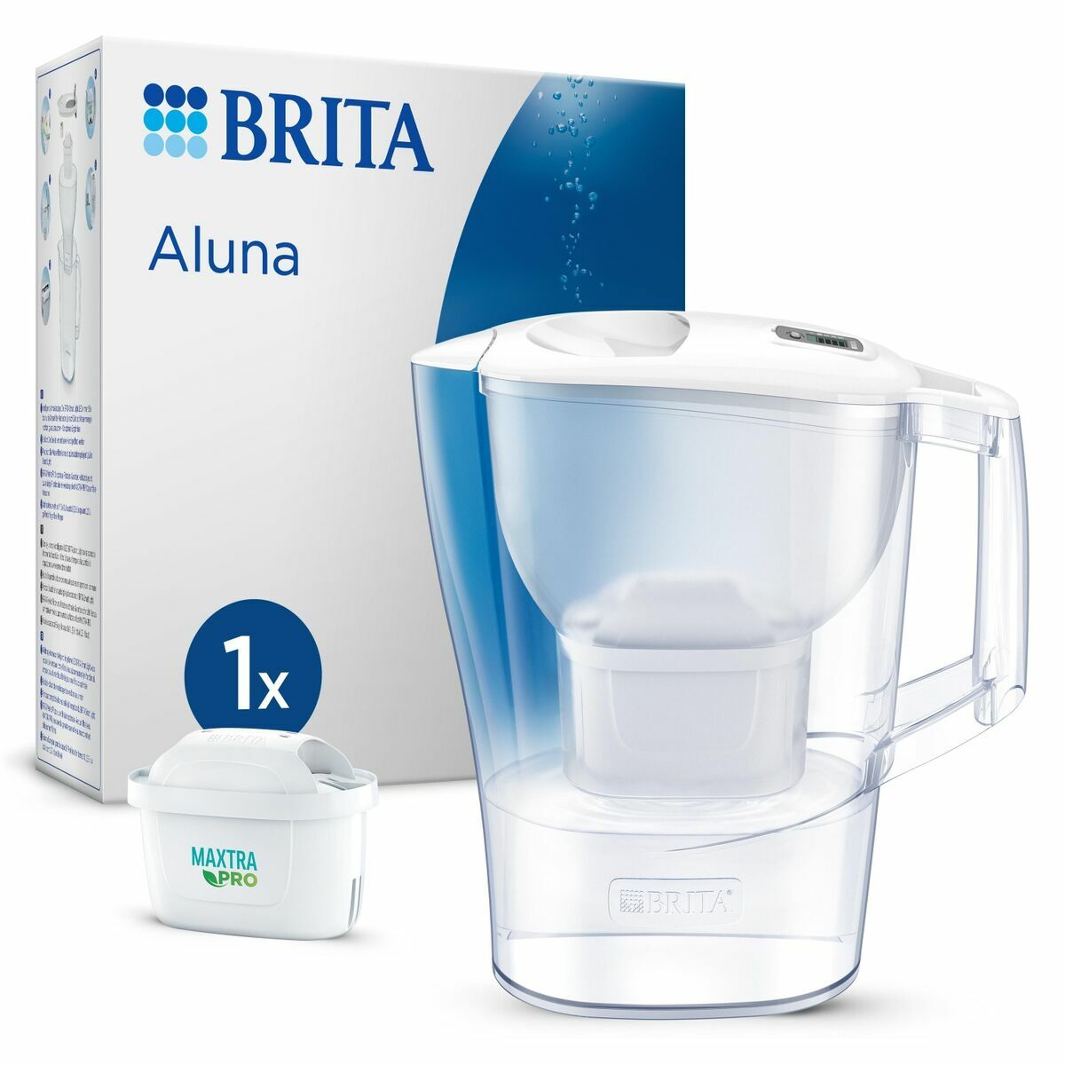 Filtreringskanna Brita ALUNA BLANCA Vit Transparent Plast 2,4 L - 2