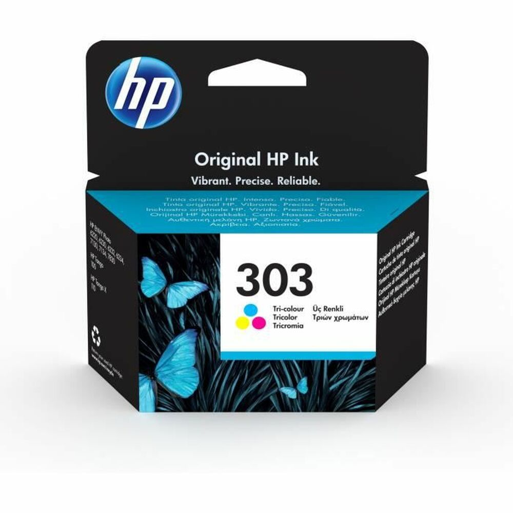 Original Bläckpatron HP 303 Magenta Gul Turkos Trefärgad Cyan/Magenta/Gul