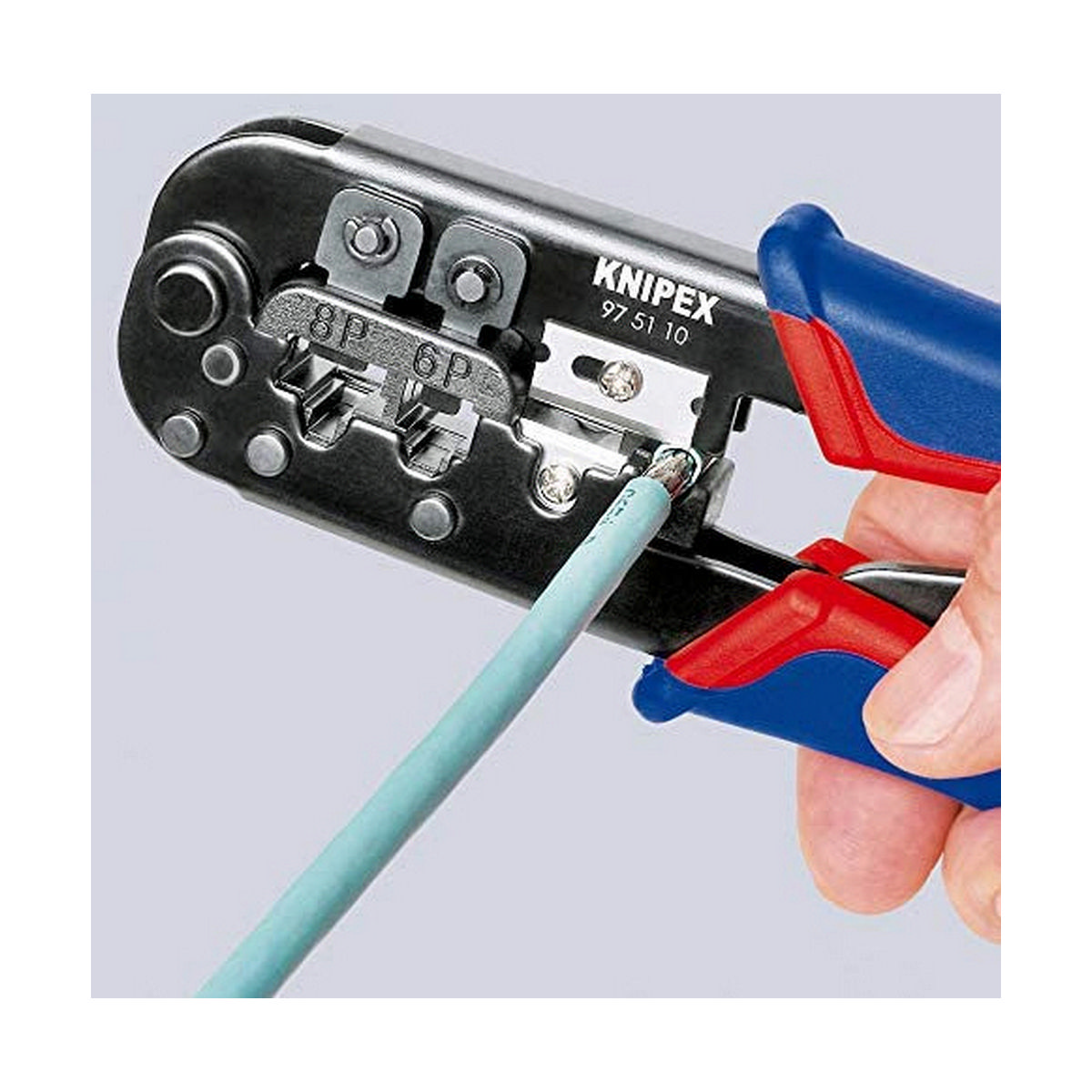 Veckare Knipex 70 x 18 x 190 mm Kablar och kontakter (1 antal) - 9