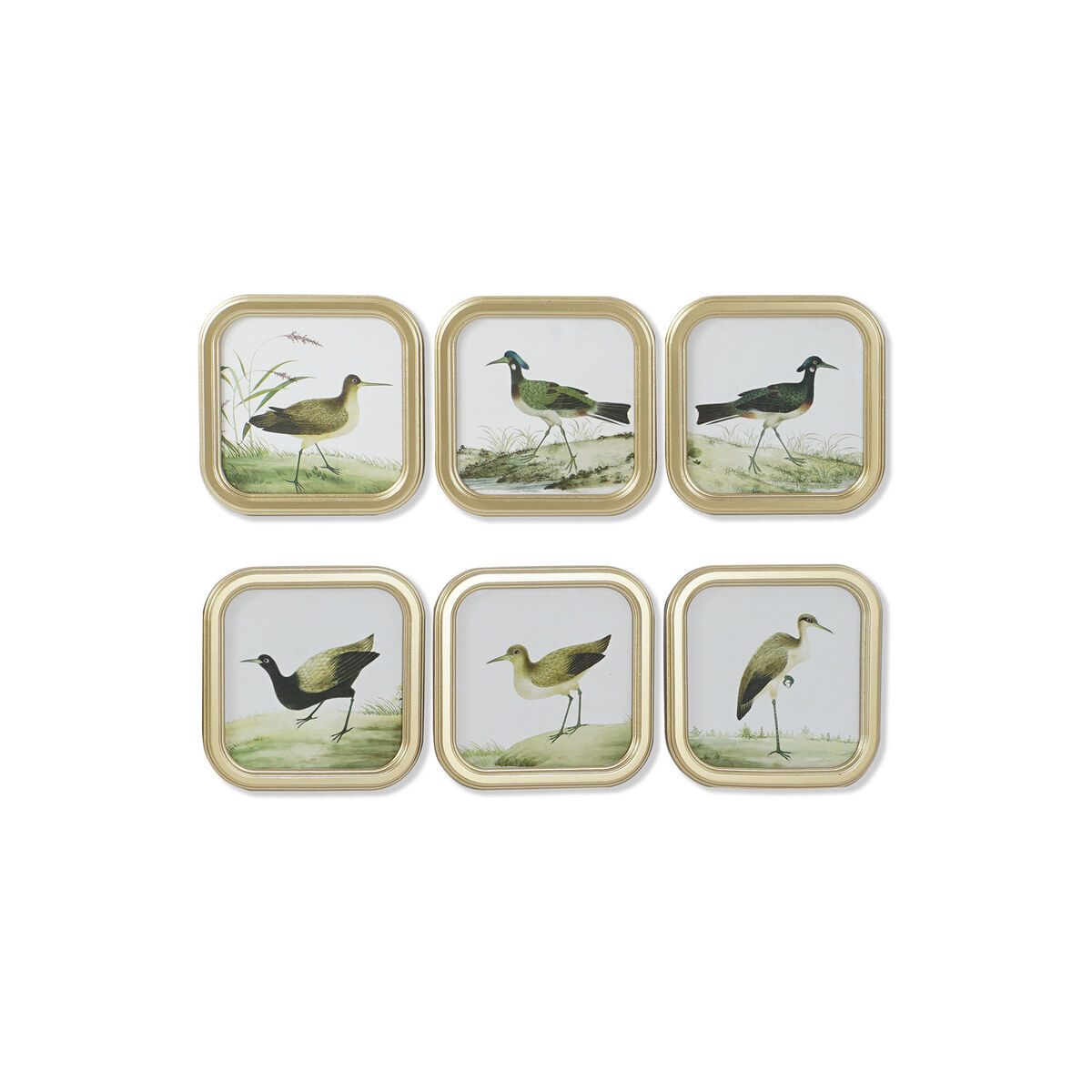 Tavla DKD Home Decor Glas Trä MDF 30 x 2 x 30 cm