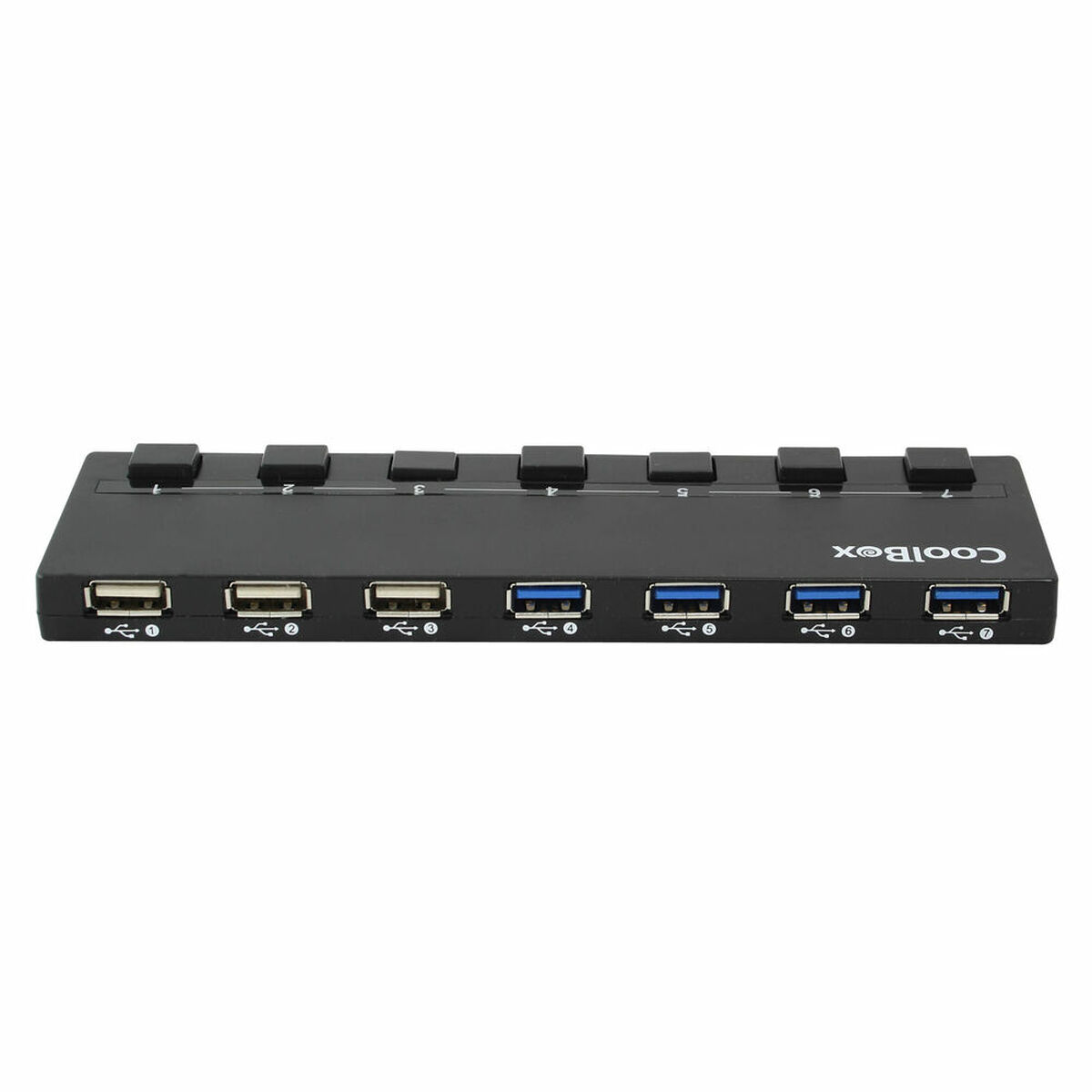 USB-HUB CoolBox HUBCOO356A Svart 90 W - 2