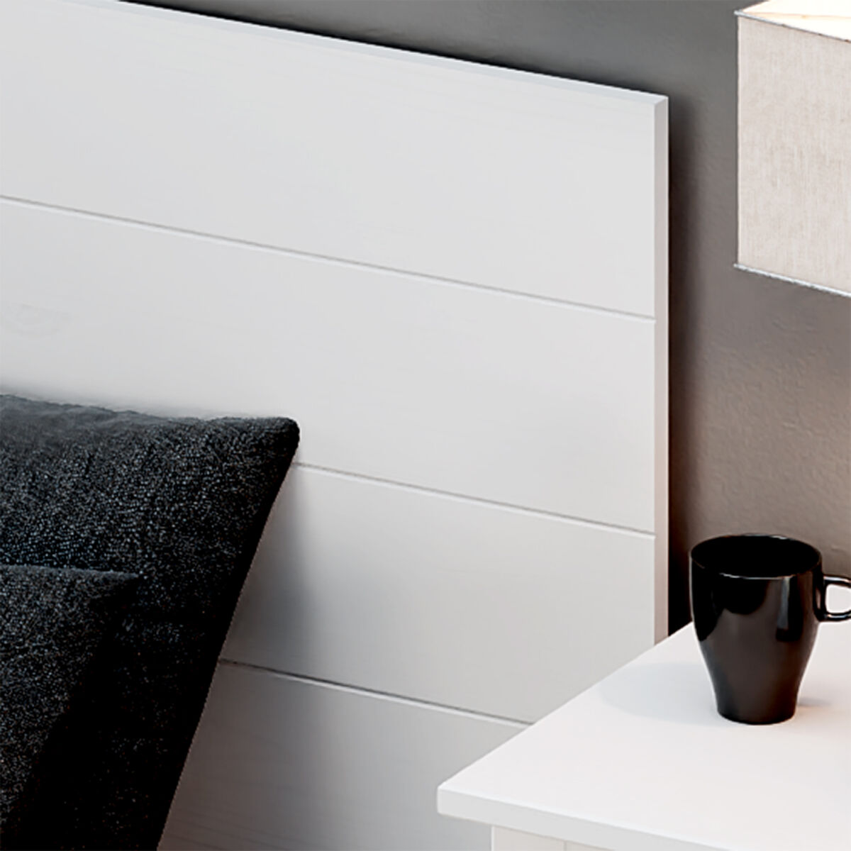 Sänggavel Alexandra House Living Vit 45 x 156 x 3 cm - 3