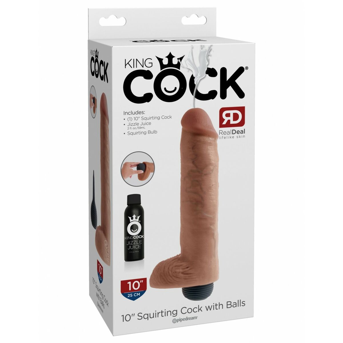 Realistisk dildo Pipedream King Cock PVC Silikon - 2