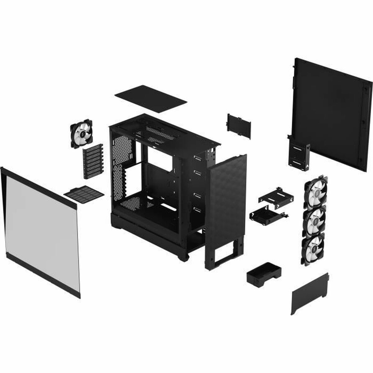 ATX Semitorn Fractal Pop XL Air Svart - 3