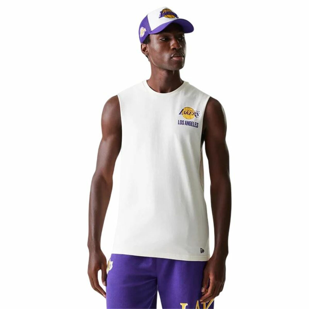 Baskettröja New Era LA Lakers Vit