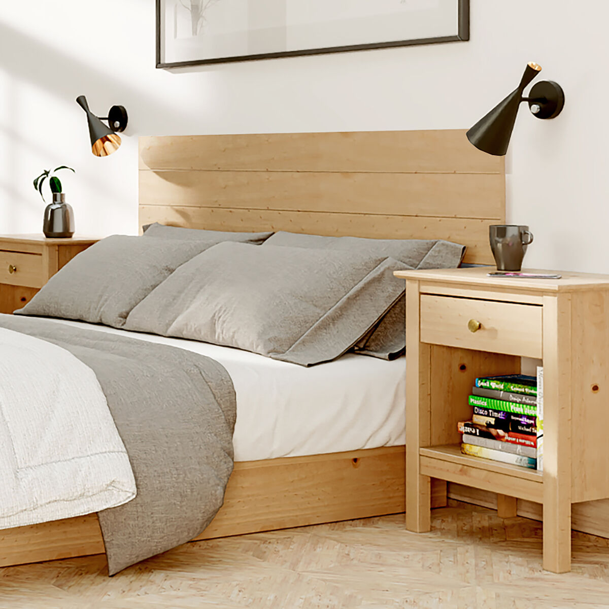 Sänggavel Alexandra House Living Honung 45 x 156 x 3 cm - 4