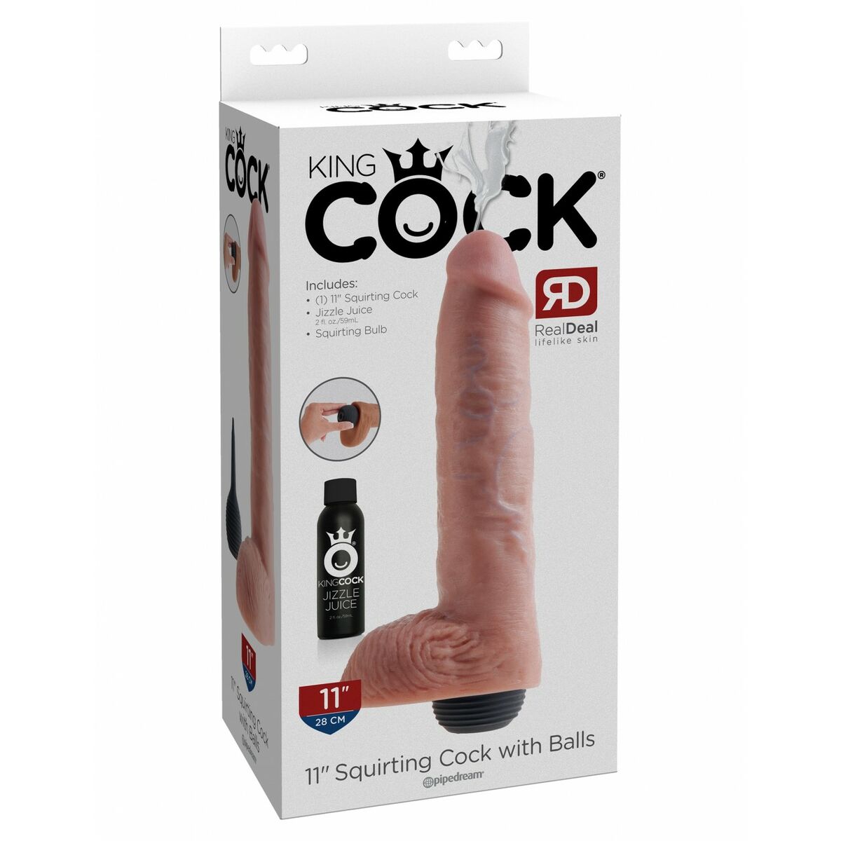 Realistisk dildo Pipedream King Cock PVC Silikon - 2