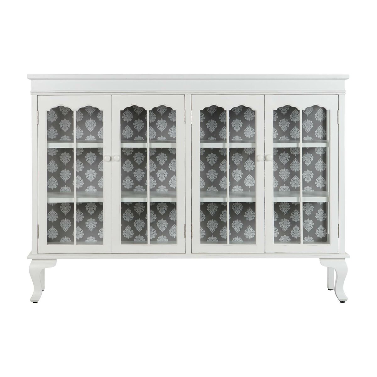 Skänk DKD Home Decor Vit Glas Gran 142,5 x 40,5 x 101,5 cm - 6