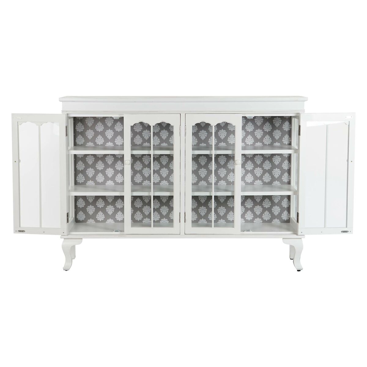 Skänk DKD Home Decor Vit Glas Gran 142,5 x 40,5 x 101,5 cm - 12