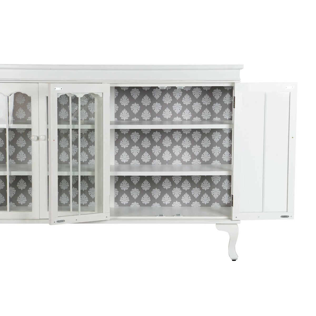 Skänk DKD Home Decor Vit Glas Gran 142,5 x 40,5 x 101,5 cm - 10
