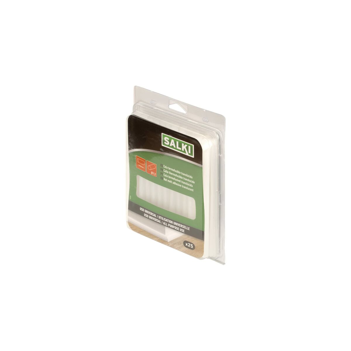 Smältlimstift Salki 430307 Universal Ø 12 x 195 mm 500 g Genomskinligt (25 antal) - 7