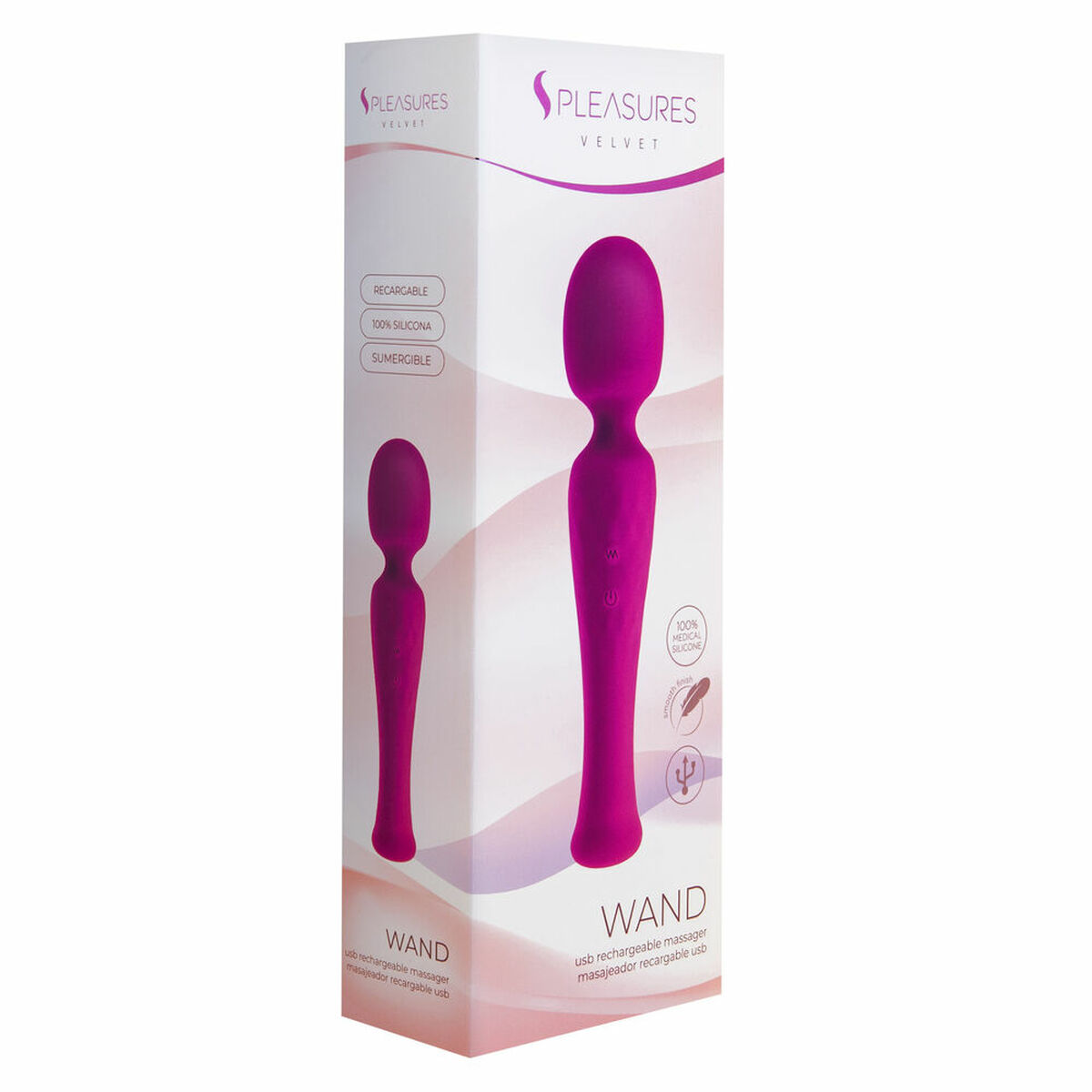 Massagemedel S Pleasures Wand Rosa - 4